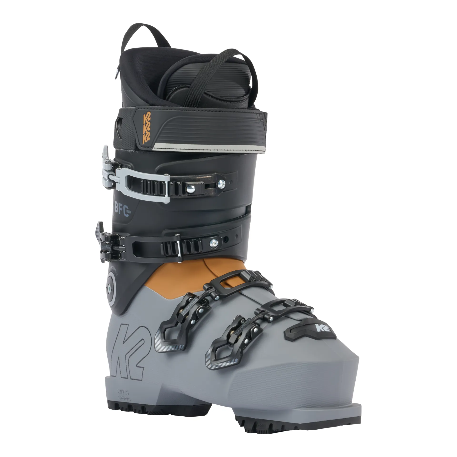 スキーブーツ K2 グレー GRIPWALK 2024 K2 BFC 100 Grip Walk Mens Ski Boots